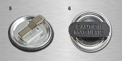 Przypinki znaczki badziki okrągłe 37 mm zapięcie magnetyczne bez przekłuwania materiału 